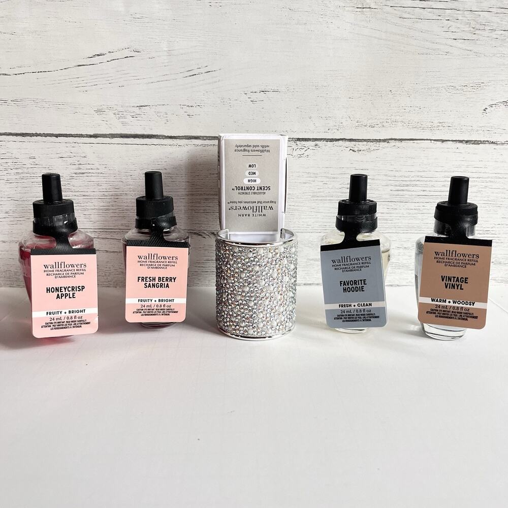 New Bath & Body Works Wallflowers Pearls & Gems Plug In Scent Diffuser +4 Scents